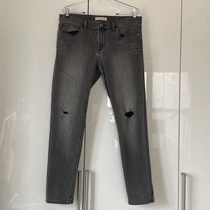 Banana Republic Women’s Skinny Distress Jeans Color-Gray Size-31P